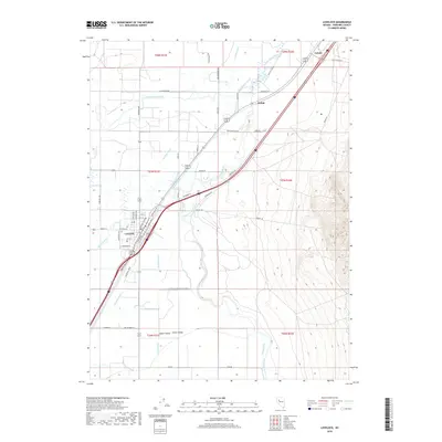 2018 Map of Lovelock, 2018 Print