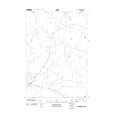 2012 Map of Lovering Mountain, 2012 Print
