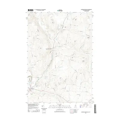 2015 Map of Lovering Mountain, 2015 Print