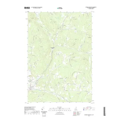 2021 Map of Lovering Mountain, 2021 Print