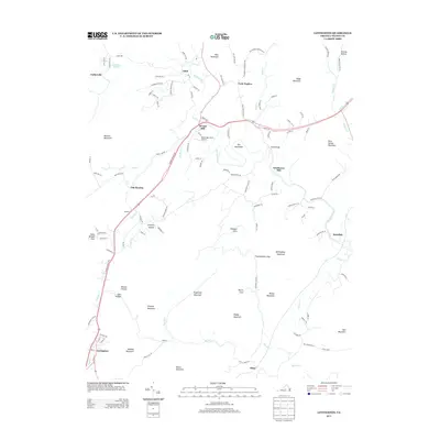 2013 Map of Lovingston, 2013 Print