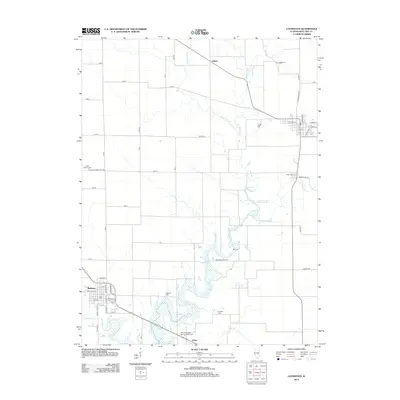 2012 Map of Lovington, 2012 Print