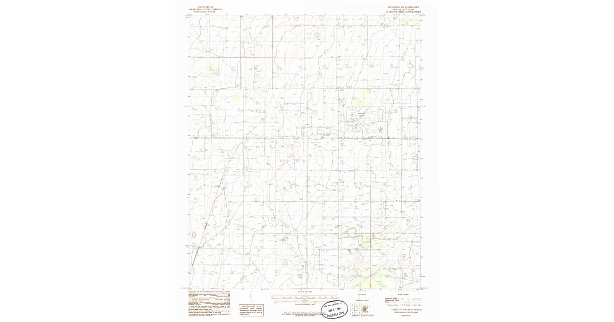 1985 Map of Lovington NW, Lea County, NM — High-Res | Pastmaps