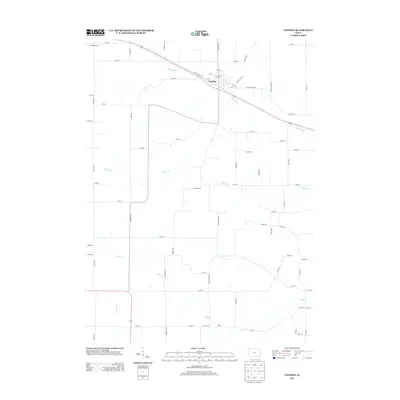 2013 Map of Lowden, 2013 Print
