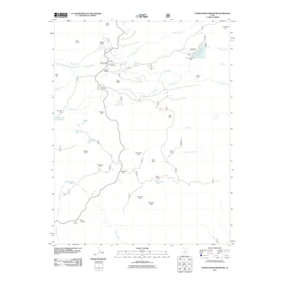 2011 Map of Lower Bowns Reservoir, 2011 Print