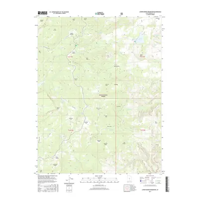 2017 Map of Lower Bowns Reservoir, 2017 Print