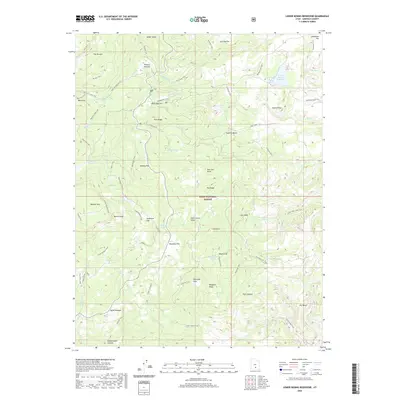 2020 Map of Lower Bowns Reservoir, 2020 Print