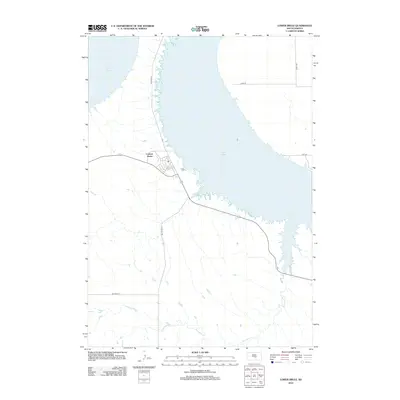 2012 Map of Lower Brule, 2012 Print