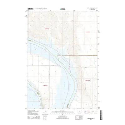 2015 Map of Lower Brule NE, 2015 Print