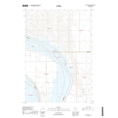 2017 Map of Lower Brule NE, 2017 Print