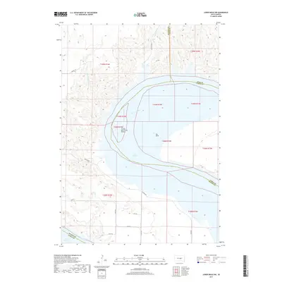 2017 Map of Lower Brule NW, 2017 Print