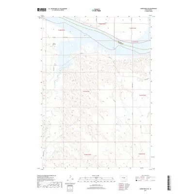 2017 Map of Lower Brule SW, 2017 Print