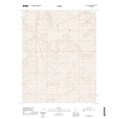 2023 Map of Lower Coyote Spring, 2023 Print