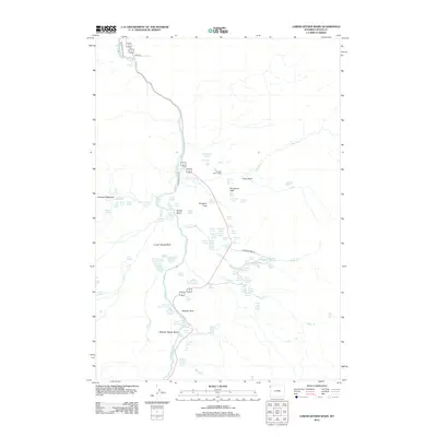 2012 Map of Lower Geyser Basin, 2012 Print