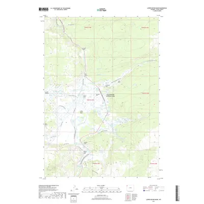 2017 Map of Lower Geyser Basin, 2017 Print