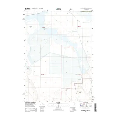 2015 Map of Lower Klamath Lake, 2015 Print
