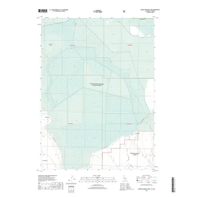 2018 Map of Lower Klamath Lake, 2018 Print