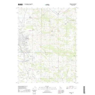 2018 Map of Lower Lake, 2018 Print