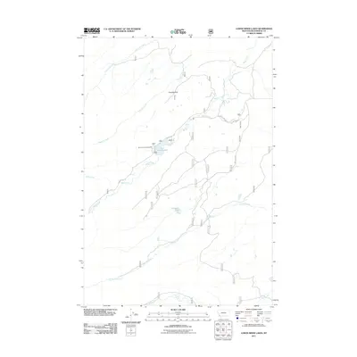 2011 Map of Lower Miner Lakes, 2011 Print