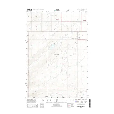 2014 Map of Lower Miner Lakes, 2014 Print