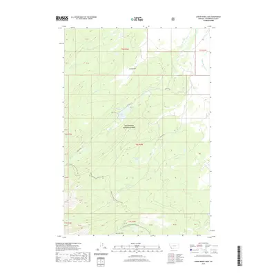 2020 Map of Lower Miner Lakes, 2020 Print