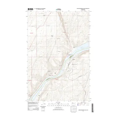 2014 Map of Lower Monumental Dam, 2014 Print
