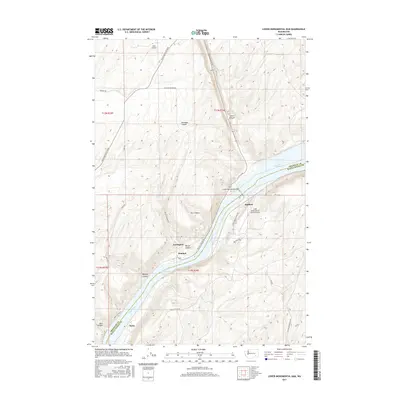 2017 Map of Lower Monumental Dam, 2017 Print