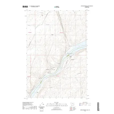 2020 Map of Lower Monumental Dam, 2020 Print
