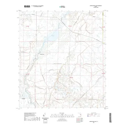 2021 Map of Lower Myakka Lake, 2021 Print