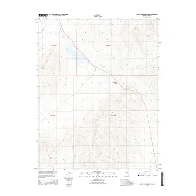 2015 Map of Lower Pahranagat Lake, 2015 Print