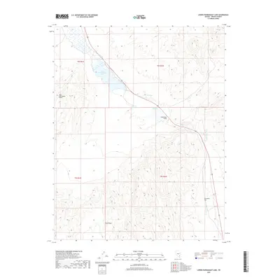 2018 Map of Lower Pahranagat Lake, 2018 Print