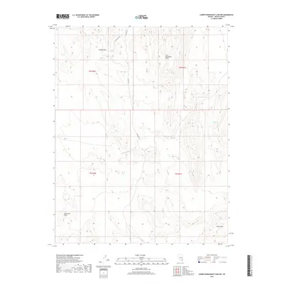 2018 Map of Lower Pahranagat Lake NW, 2018 Print