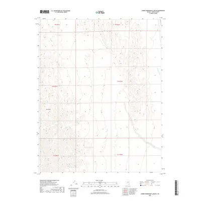 2018 Map of Lower Pahranagat Lake SE, 2018 Print