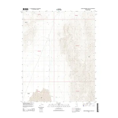 2015 Map of Lower Pahranagat Lake SW, 2015 Print