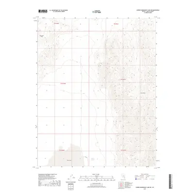 2018 Map of Lower Pahranagat Lake SW, 2018 Print