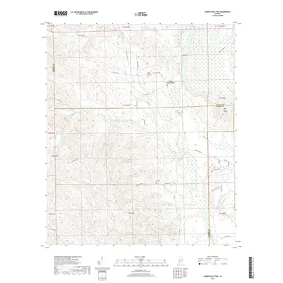 2018 Map of Lower Peach Tree, 2018 Print
