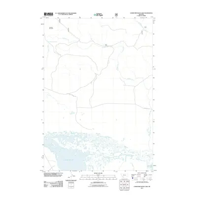 2011 Map of Lower Red Rock Lake, 2011 Print