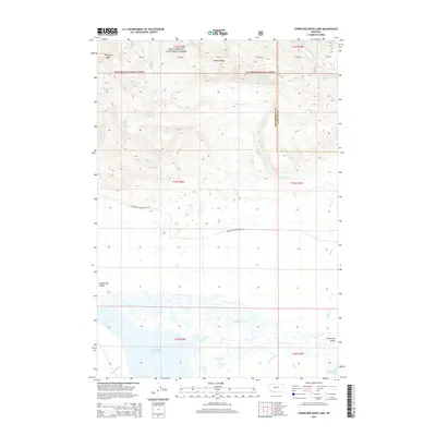 2014 Map of Lower Red Rock Lake, 2014 Print