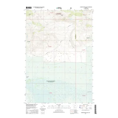 2017 Map of Lower Red Rock Lake, 2017 Print