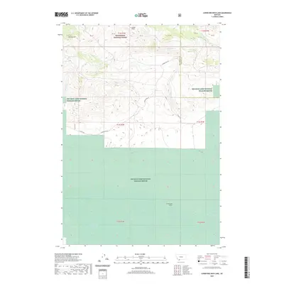 2020 Map of Lower Red Rock Lake, 2020 Print