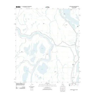 2012 Map of Lower Sunk Lake, 2012 Print