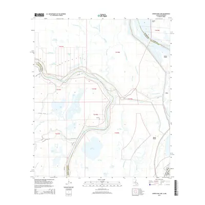 2015 Map of Lower Sunk Lake, 2015 Print