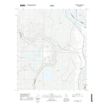 2018 Map of Lower Sunk Lake, 2018 Print