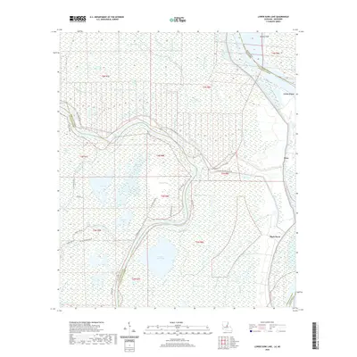 2020 Map of Lower Sunk Lake, 2020 Print