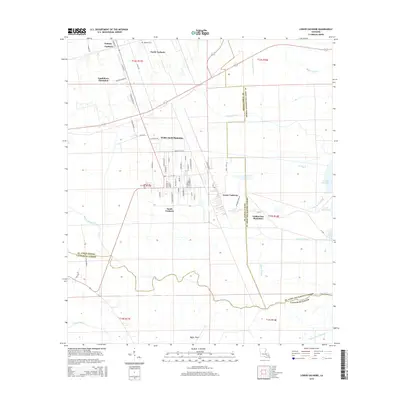 2015 Map of Lower Vacherie, 2015 Print