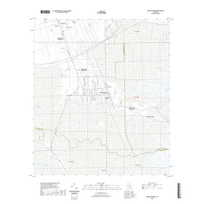 2020 Map of Lower Vacherie, 2020 Print