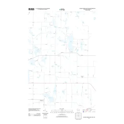 2013 Map of Lower Vermillion Lake, 2013 Print