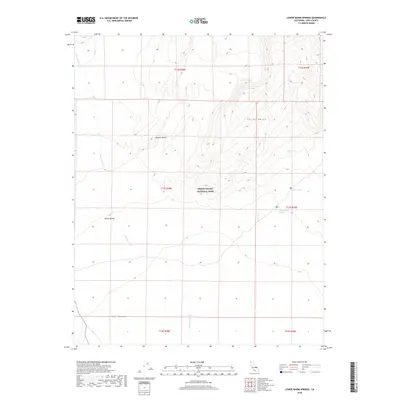2018 Map of Lower Warm Springs, 2018 Print
