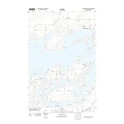 2013 Map of Lower Whitefish Lake, 2013 Print
