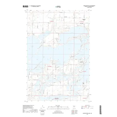 2019 Map of Lower Whitefish Lake, 2019 Print
